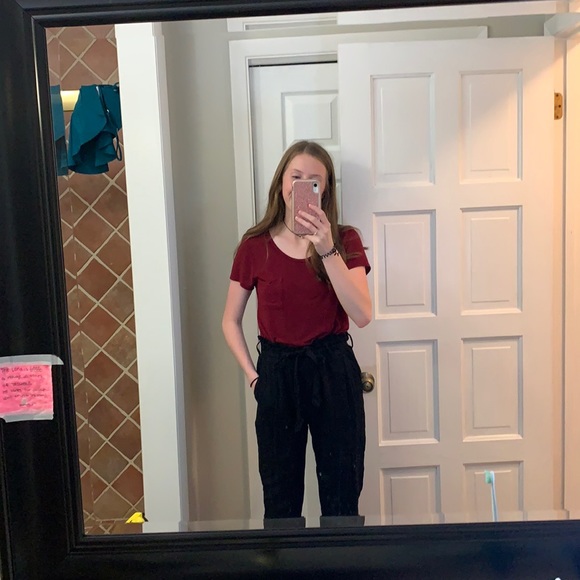 Rewash Pants - Black paper bag pants 💼 👖